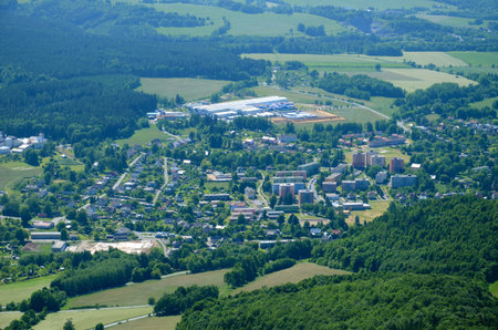 View of the city Zlate Hory, Czech Republic