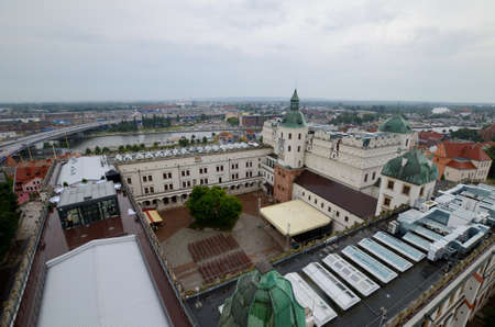 View of the Szczecin in Poland - Pomeranian Dukes' Castleのeditorial素材
