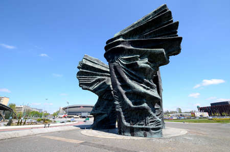 Silesian Insurgents Monument in Katowice, Polandのeditorial素材