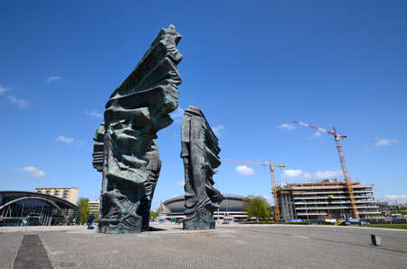 Silesian Insurgents Monument in Katowice, Polandのeditorial素材