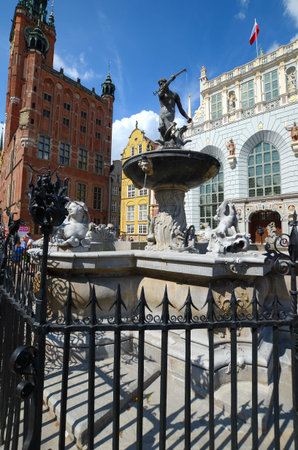 Neptune's Fountain, Gdansk, Poland