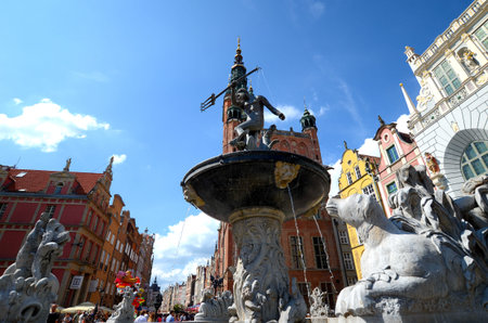 Neptune's Fountain, Gdansk, Poland