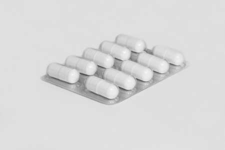 tablets in the packageの写真素材