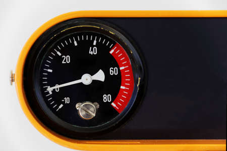 a clock for measuring the pressure, indicatorの写真素材