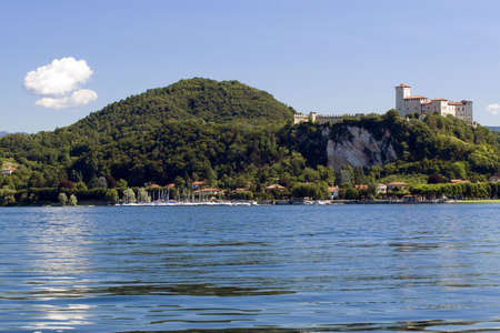 Maggiore lake in Italy (environs of Arona)の写真素材