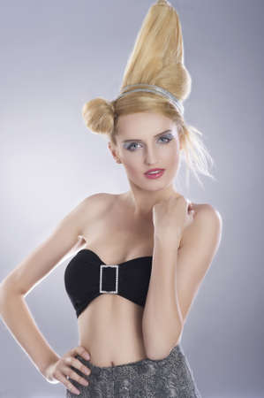 Portrait of beautiful and sexy womanの写真素材