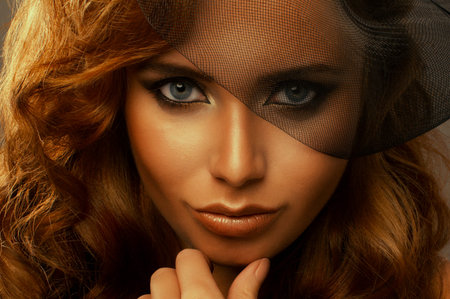 Beauty woman with blonde hairの写真素材