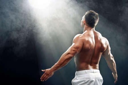 Young man Magicの写真素材