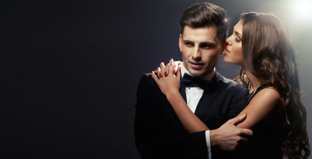 Sensual portrait of cute couple