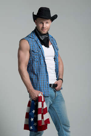 Sexy men like cowboyの写真素材