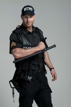 Good looking policemanの写真素材