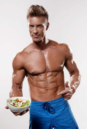 Young handsome athleteの写真素材