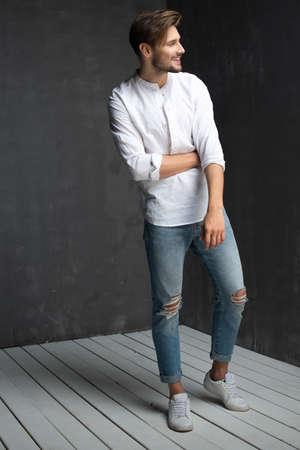 Sexy men in jeansの写真素材