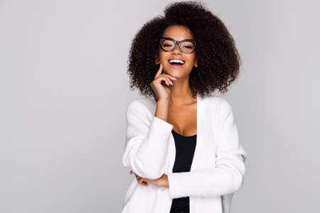 Young woman wearing eyeglassesの写真素材