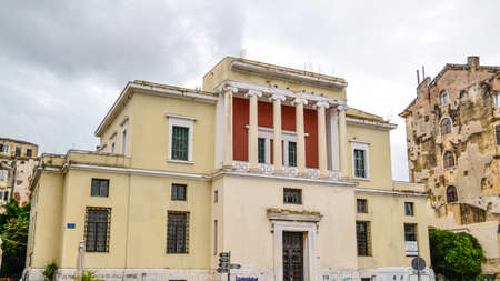 View of Corfu old town. Greece, Corfu island.の写真素材