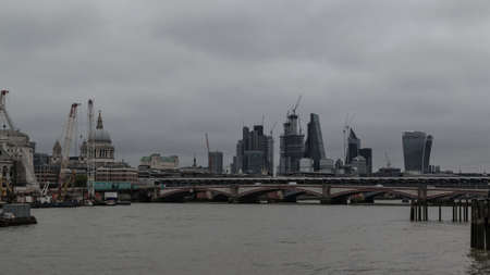 London skyline with skyscrapers of London City, England, UKの写真素材