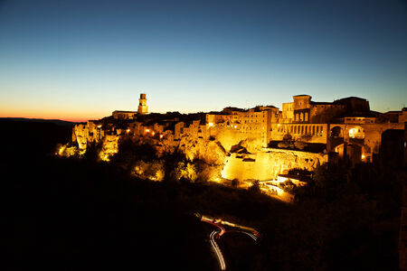 Old Town Pitigliano , Tuscany, Italyの写真素材