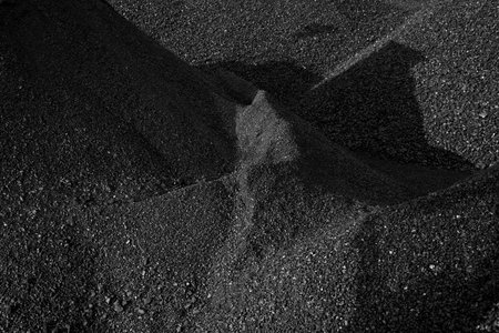 Heaps of coal