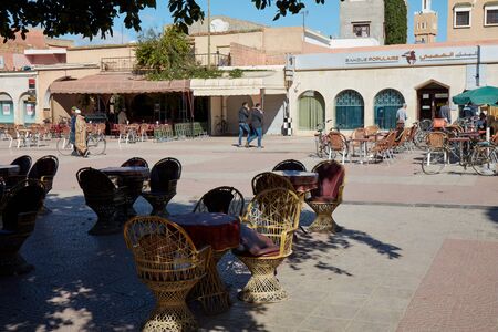 TAROUDANT, MOROCCO FEBRUARY 27 Cafe on the marketのeditorial素材
