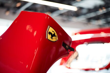 Katowice/Poland - 03.23.2019: Ferrari F40 after professional refurbishment at an authorized service center. Series of photosのeditorial素材