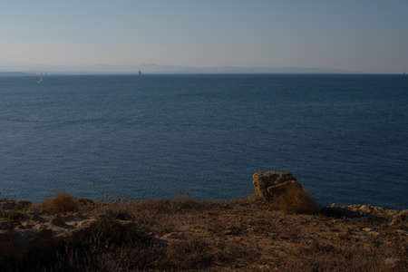 mediterranean sea in italyの写真素材