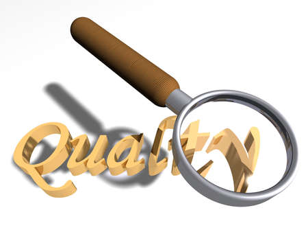 Looking for qualityの写真素材