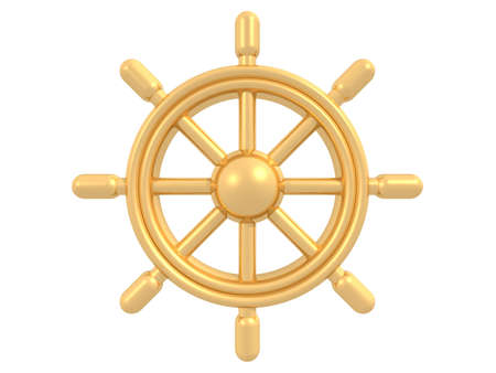 Golden rudderの写真素材