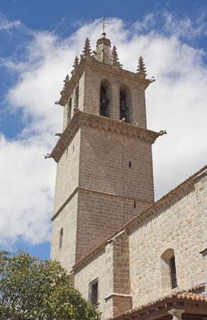 Old european cathedral tower