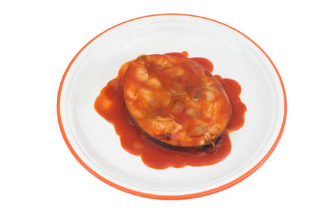 tuna with tomato sauceの写真素材