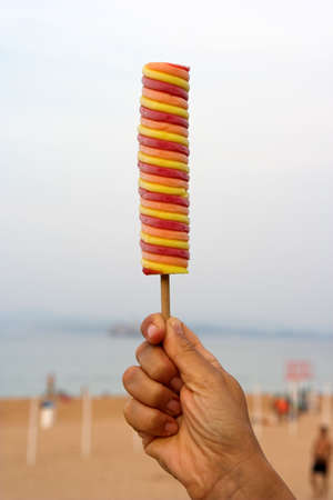 fruits ice creamの写真素材