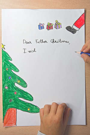 father christmas letterの写真素材