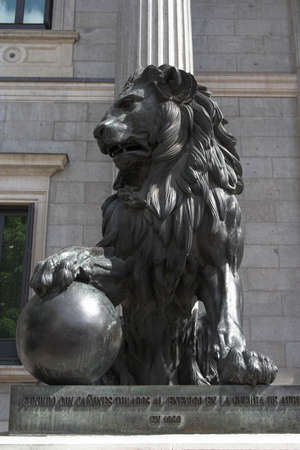 lion of Spanish Congressの写真素材
