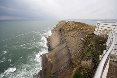 viewpoint at Santander light house, Spainの写真素材