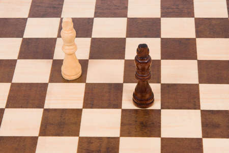 black and white chess king , tables chessの写真素材