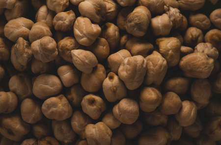 Raw Chickpeas Macro close up photographyの写真素材