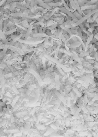 Macro close up portrait of organic dry coconut, studio lighting, selective focus