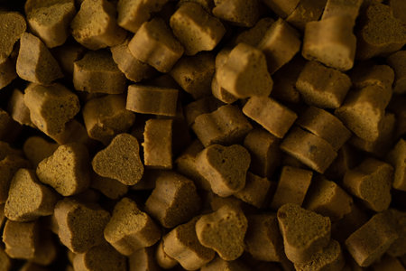 Cat treat snack Macro close up, selective focus
