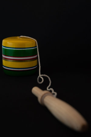 Balero Traditional Mexican handcraft toy, Cup and ball