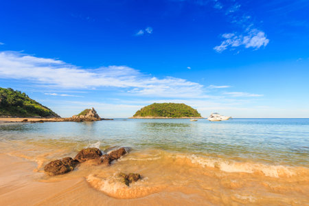 A lovely tropical beach. Phuket. Thailand.の写真素材
