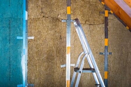 Attick loft insulationの写真素材