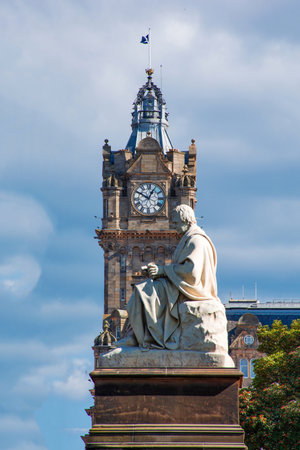 Beautiful architecture of Edinburgh in Scotlandの写真素材