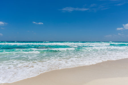 Mexico Cancun, beautiful Caribbean coastの写真素材