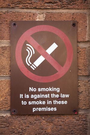 Sign no smoking on the street.の写真素材
