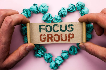 Word writing text Focus Group. Business concept for Interactive Concentrating Planning Conference...