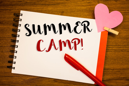 Words writing texts Summer Camp Motivational Call. Business concept for Place where children make vacation activitiesの写真素材