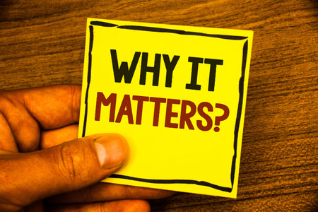 Word writing text Why It Matters Question. Business concept for Important Reasons to do something...