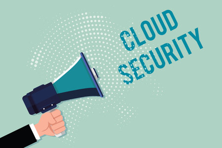 Handwriting text writing Cloud Security. Concept meaning Protect the stored information safe...