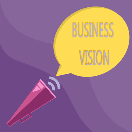 Text sign showing Business Vision. Conceptual photo grow your business in the future based on your goals.の写真素材