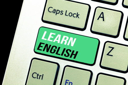 Conceptual hand writing showing Learn English. Business photo text Universal Language Easy Communication and Understand.の写真素材