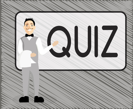Text sign showing Quiz. Conceptual photo Brief informal test given to students Test of knowledge Examination.の写真素材